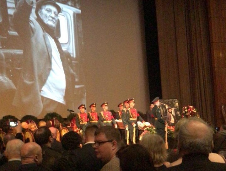 Георгий Данелия, церемония прощания