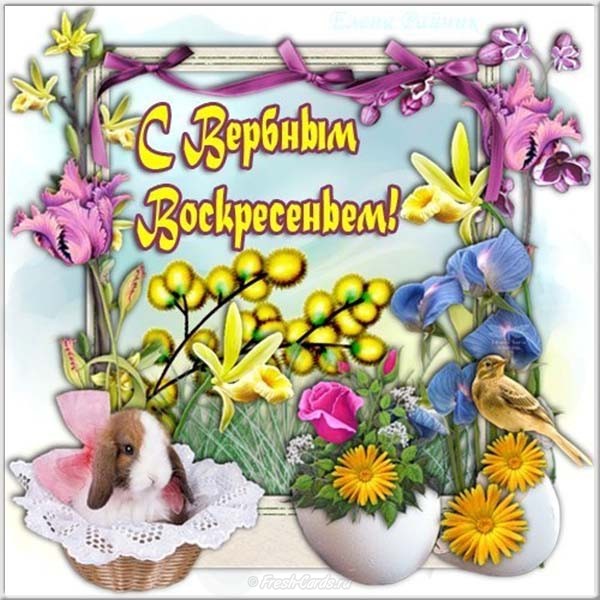Открытки Вербное воскресенье – картинки