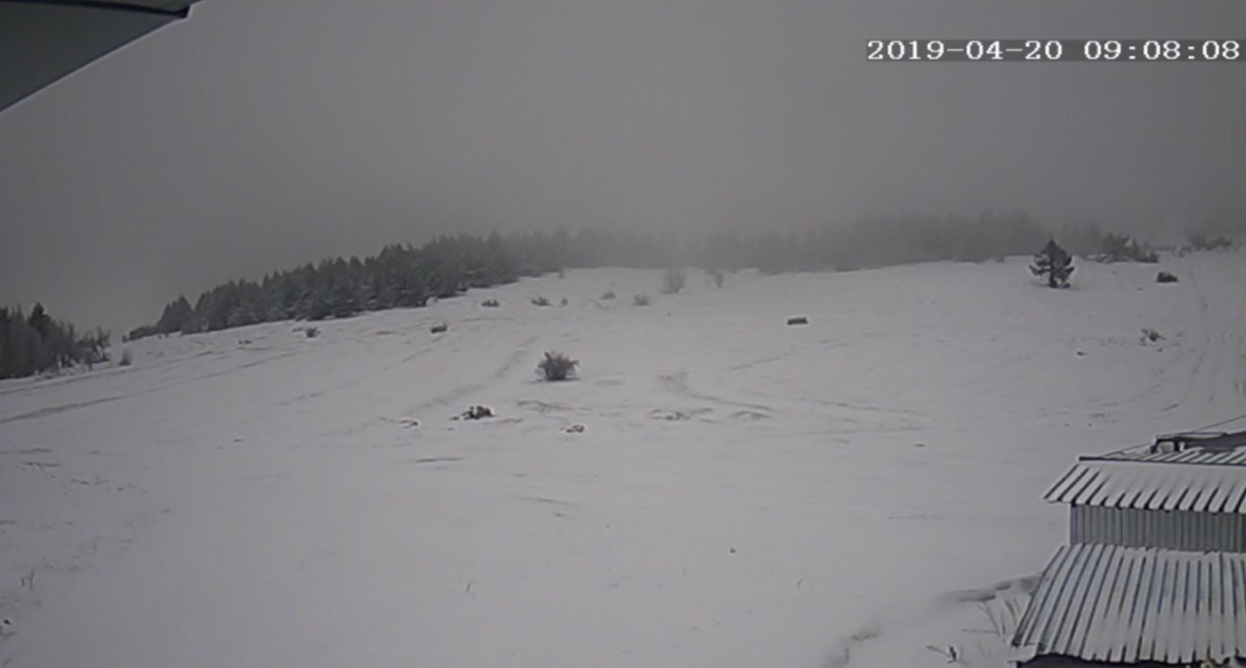 В Крыму местами выпал снег