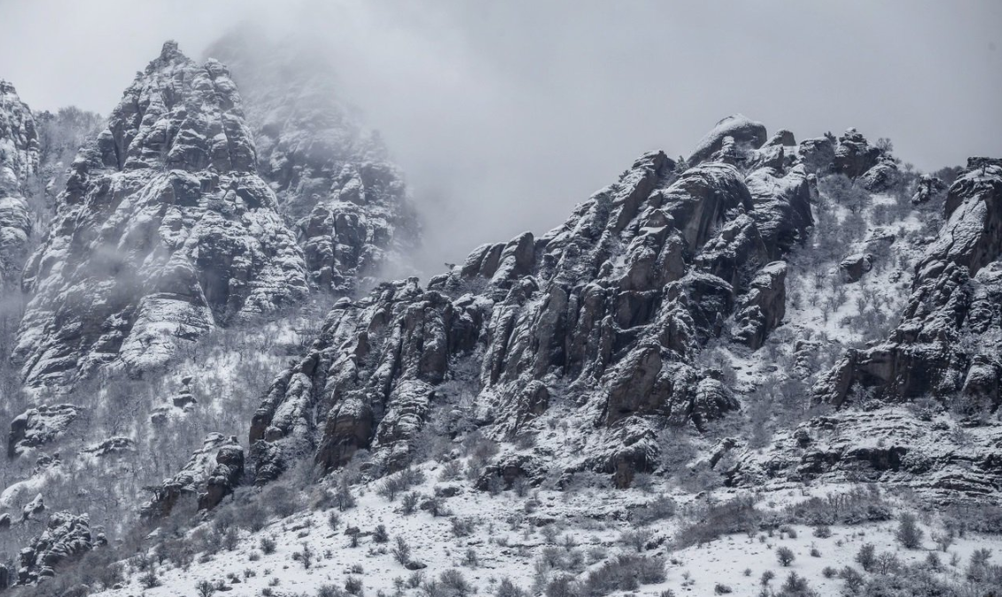 В Крыму местами выпал снег