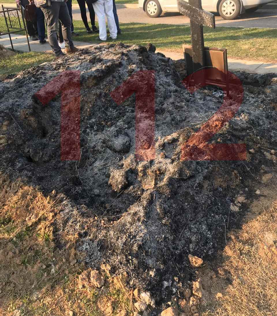 На могиле Евгения Осина произошел пожар