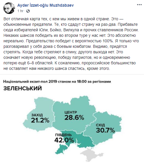 СБУ завела дело на Муждабаева за скандальный пост о расстрелах и "карту предателей" СБУ завела дело на Муждабаева за скандальный пост о расстрелах и "карту предателей"