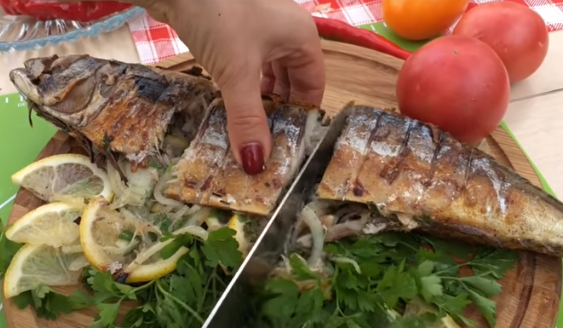 Скумбрия, приготовленная на мангале Скумбрия, приготовленная на мангале