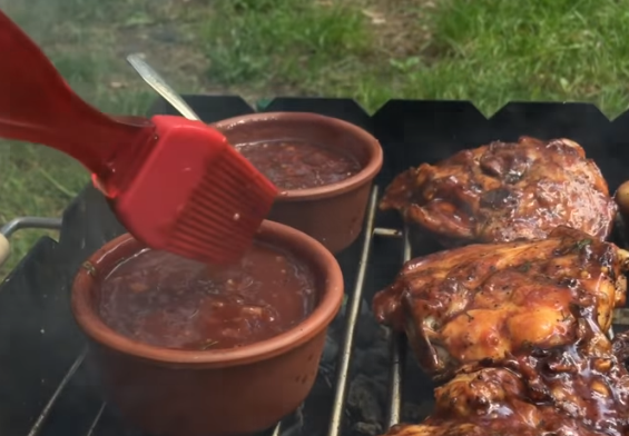 Приготовление бедрышек на мангале