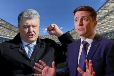 Порошенко Зеленский дебаты на НСК