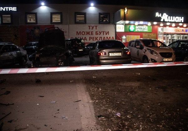 В Киеве подорвали авто украинского разведчика: момент взрыва попал на видео