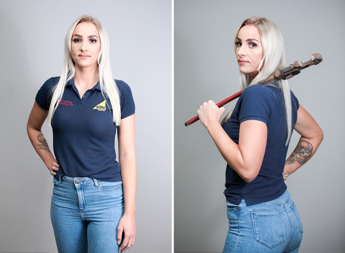 Девушка-сантехник