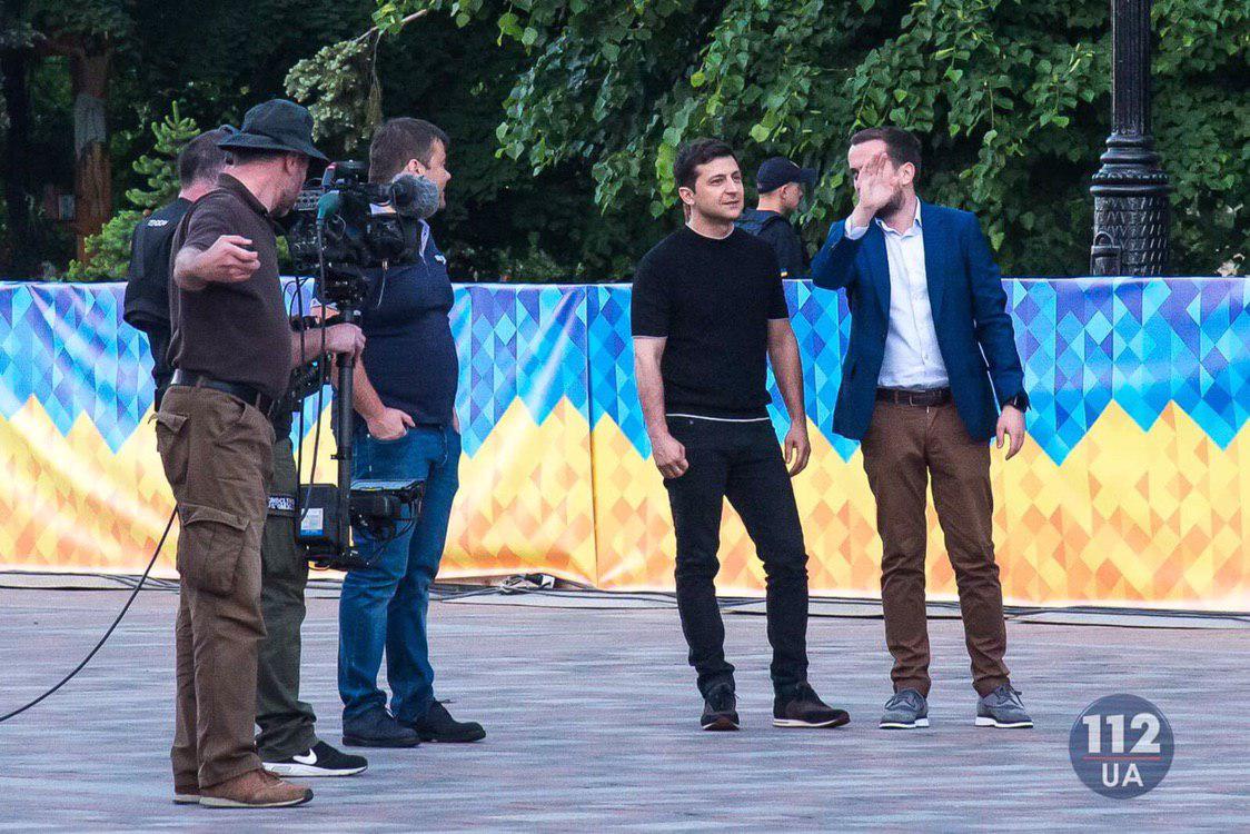 Зеленский на репетиции инаугурации Зеленский на репетиции инаугурации