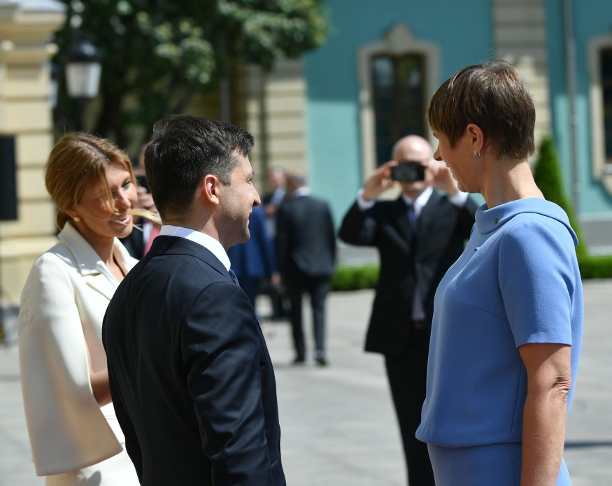 Владимир Зеленский и президент Эстонии Керсти Кальюлайд