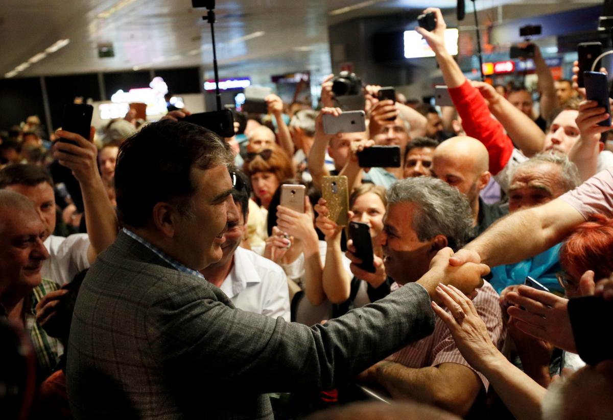 Михеил Саакашвили прилетел в Украину