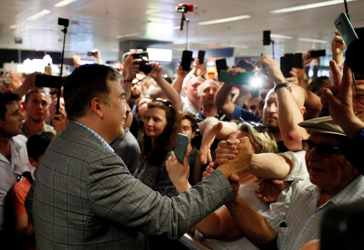 Михеил Саакашвили прилетел в Украину