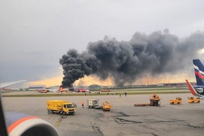 Пожар в самолете