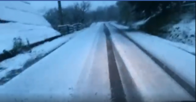 В Карпатах в мае выпал снежок / Фото: скриншот из видео