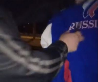 Момент срезания надписи / скриншот из видео