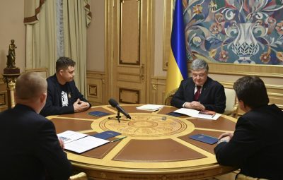  Петр Порошенко встретился с Юрием Грузиновым, Михаилом Винницким и Райвисом Вецкагансом / president.gov.ua