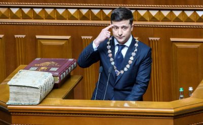 Владимир Зеленский на инаугурации 