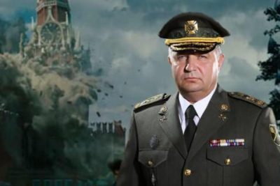 Полторак в прощальном посте выложил изображение с собой на фоне взорванного Кремля