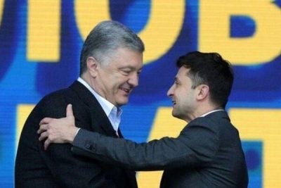 Петр Порошенко и Владимир Зеленский
