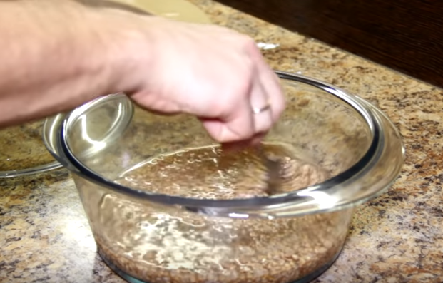 Этапы приготовления гречки в микроволновке Этапы приготовления гречки в микроволновке