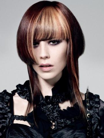 Модный тренд - двойная чёлка