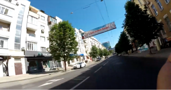 Пустые улицы Донецка