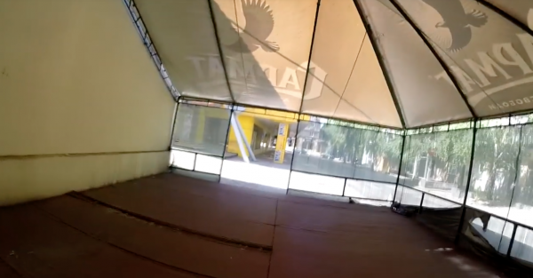 Пустые улицы Донецка