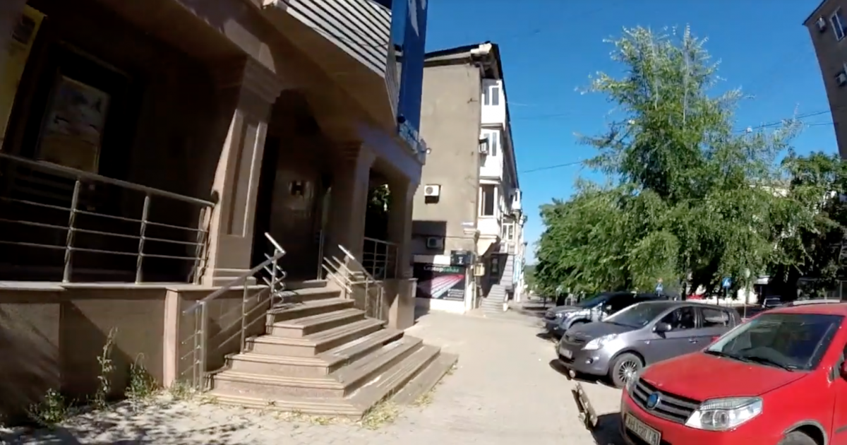 Пустые улицы Донецка