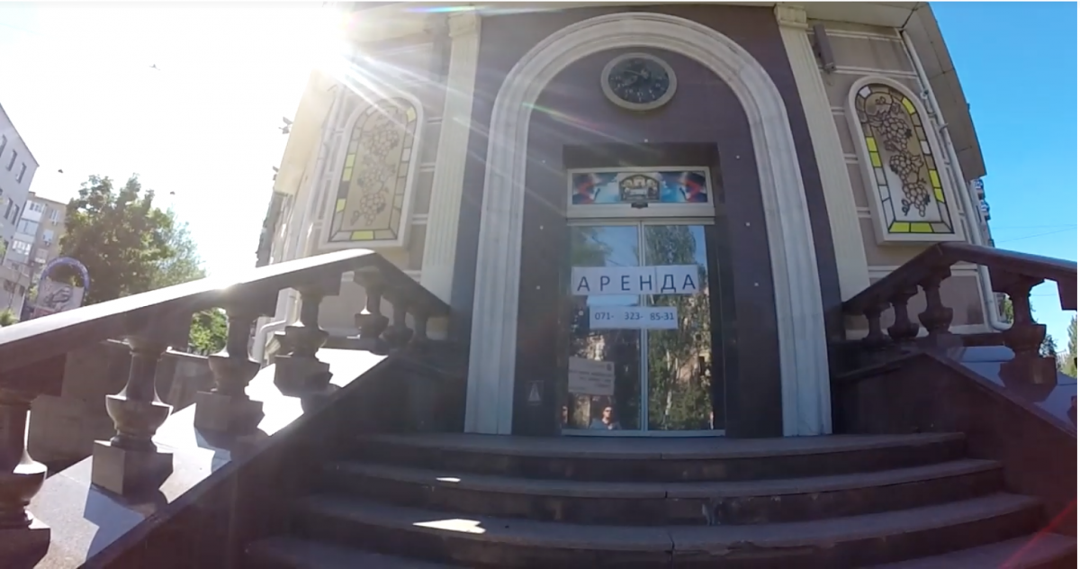 Пустые улицы Донецка