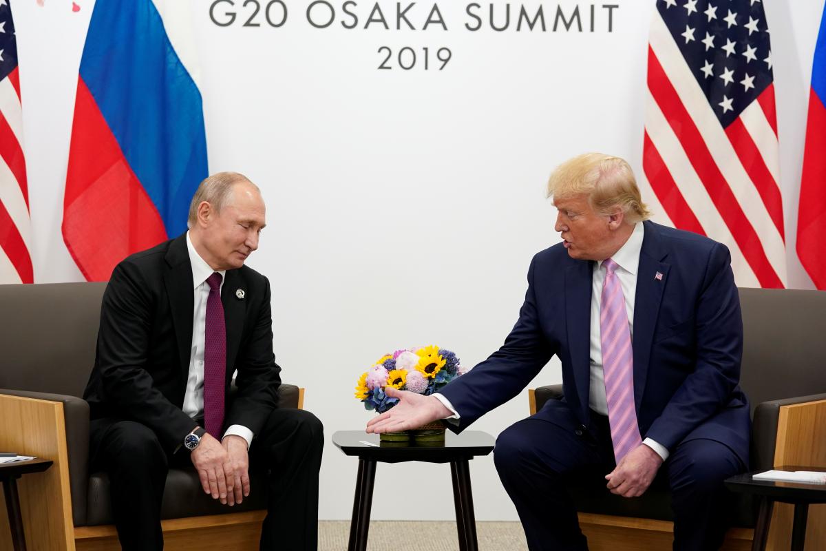 Дональд Трамп встретился с Владимиром Путиным в Осаке