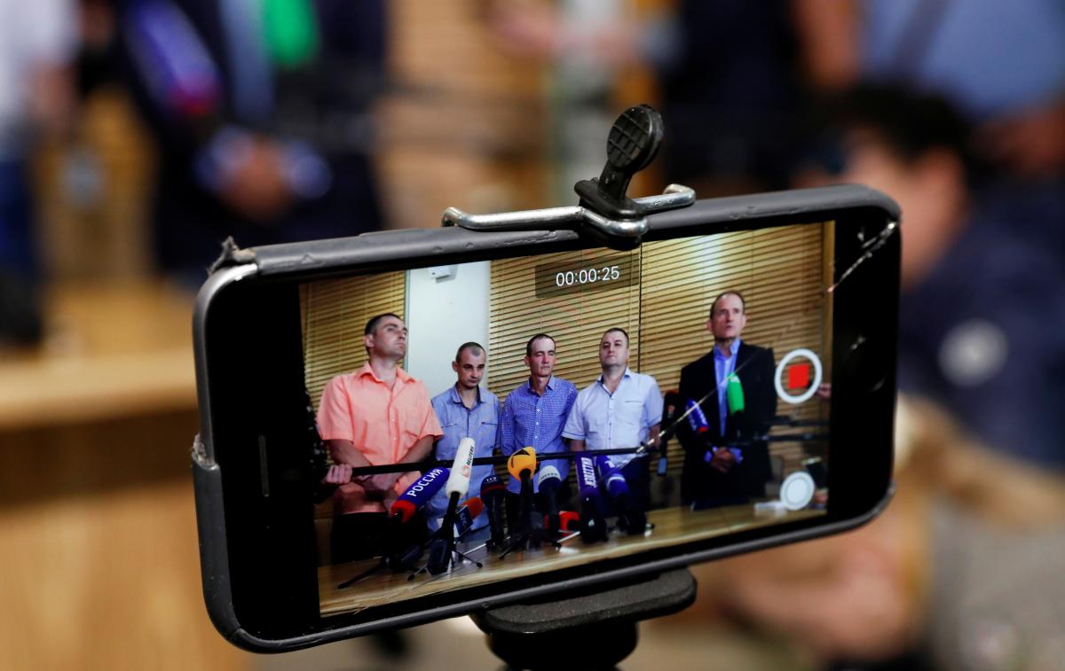 Из плена боевиков освобождены Дмитрий Великий, Яков Веремейчик, Эдуард Михеев и Максим Горяинов