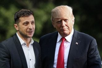 Владимир Зеленский и Дональд Трамп Владимир Зеленский и Дональд Трамп