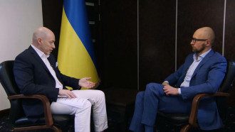 Дмитрий Гордон и Арсений Яценюк Дмитрий Гордон и Арсений Яценюк