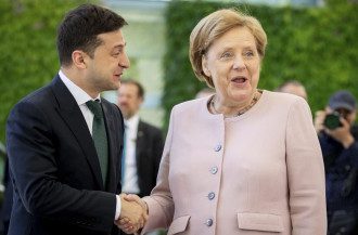 Зеленский Меркель Зеленский Меркель