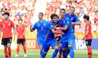 Украина стала золотой