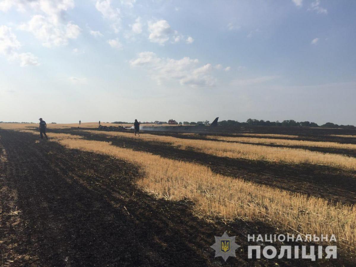 На Харьковщине потерпел крушение самолет Л-39