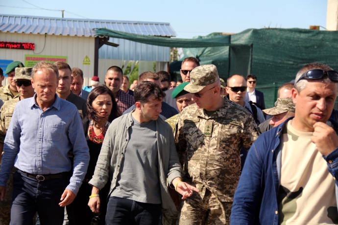 Зеленский и Туск в Станице Луганской