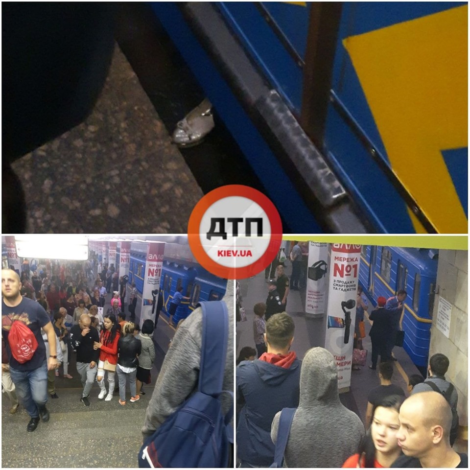 В киевском метро погибла женщина / facebook.com/dtp.kiev.ua