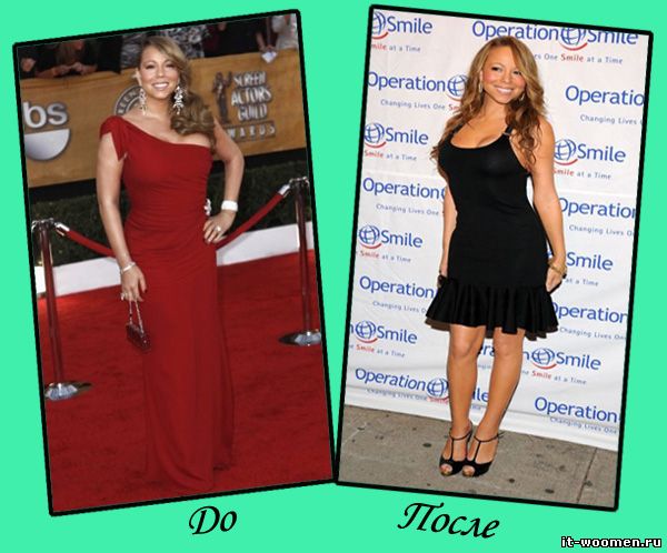 Диеты звезд – до и после – Мэрайя Кэри Диеты звезд – до и после – Мэрайя Кэри