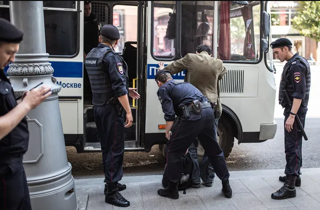 Разгон митинга в Москве