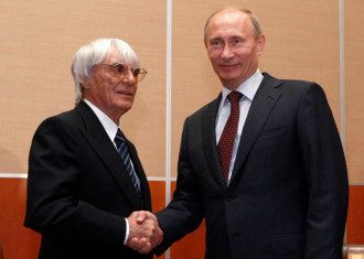 Владимир Путин, Берни Экклстоун Владимир Путин, Берни Экклстоун