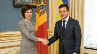 Володимир Зеленський і Майя Санду Володимир Зеленський і Майя Санду