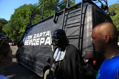 Дарт Вейдер помешал пробежке Зеленского в Одессе