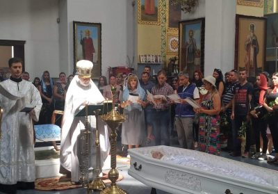 Настя Ковалева, похороны