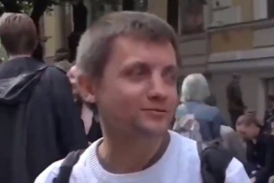 Украинец приехал поддержать москвичей / Фото: скриншот из видео Украинец приехал поддержать москвичей / Фото: скриншот из видео