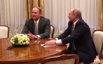 Встреча кумовьев: Медведчук и Путин поговорили о мире на Донбассе