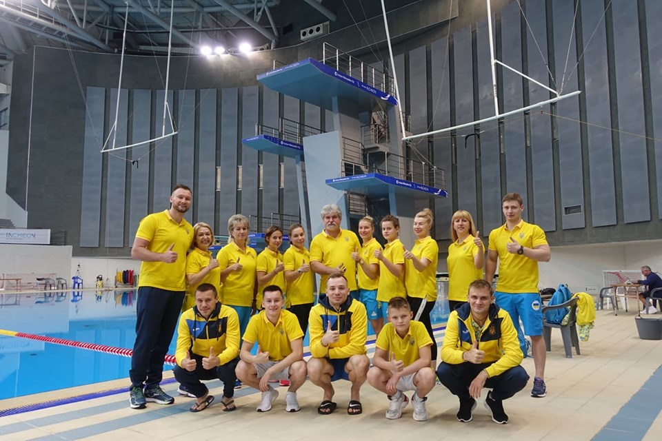 Тамара Токмачева со сборной Украины