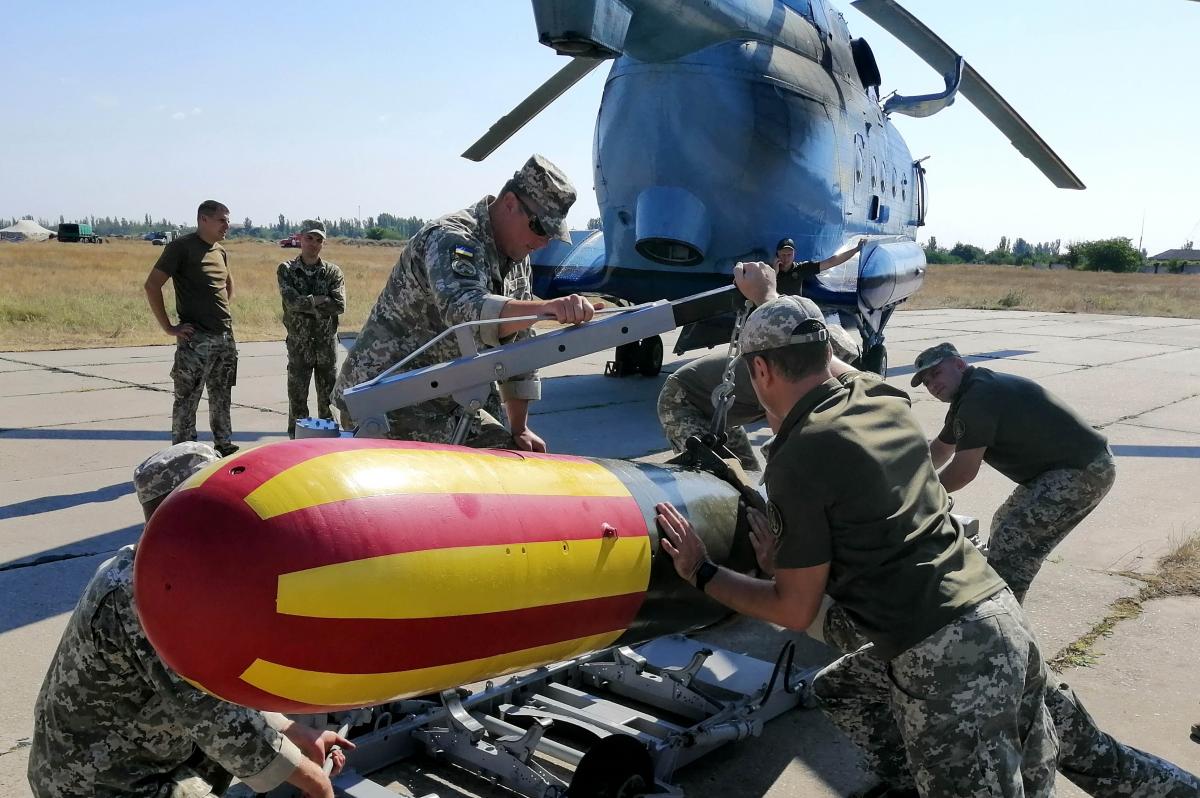 Учения морской авиации ВСУ