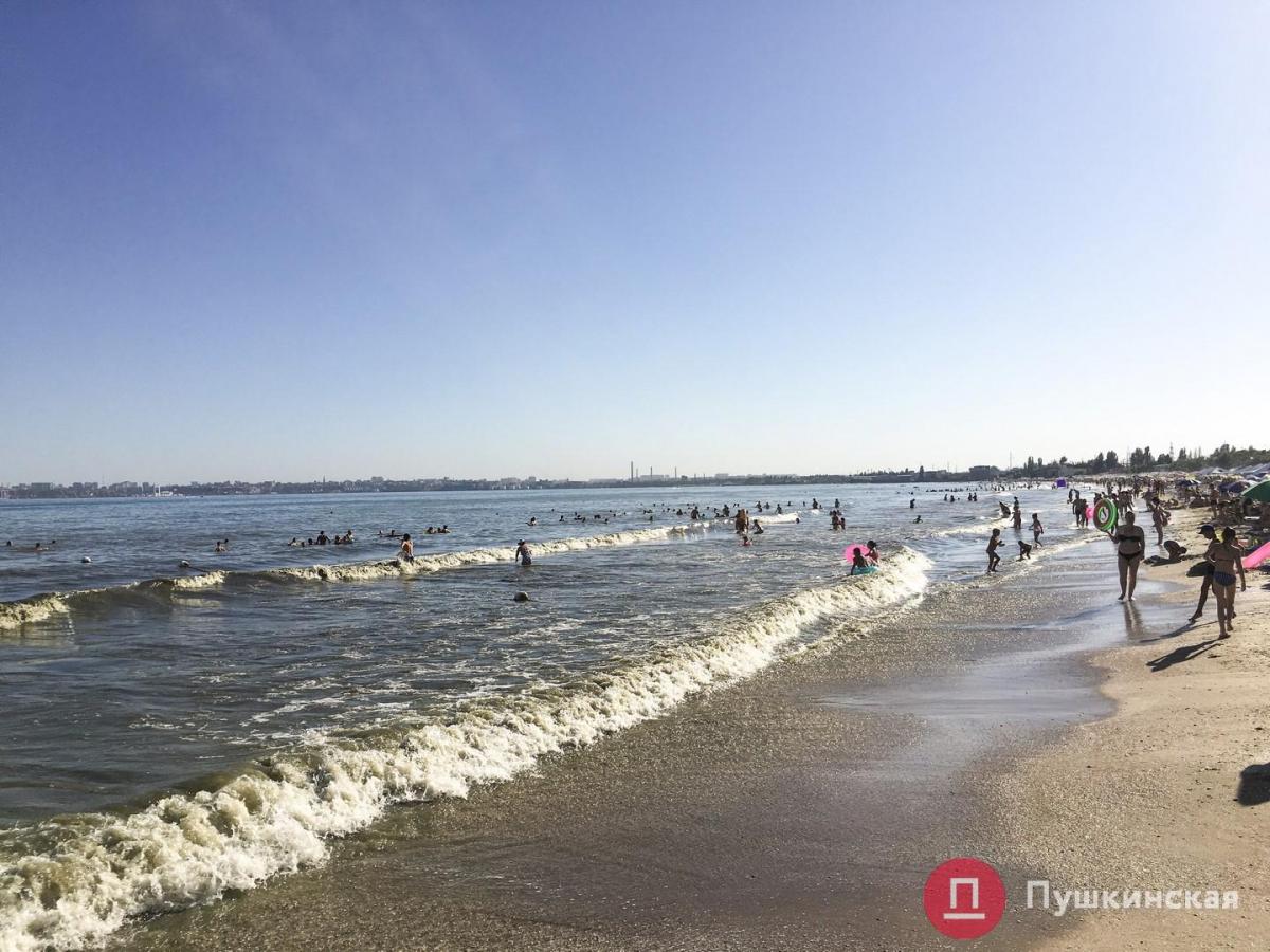В Одессе море стало черным