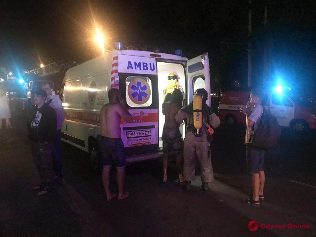 Пожар в отеле Токио Стар в Одессе