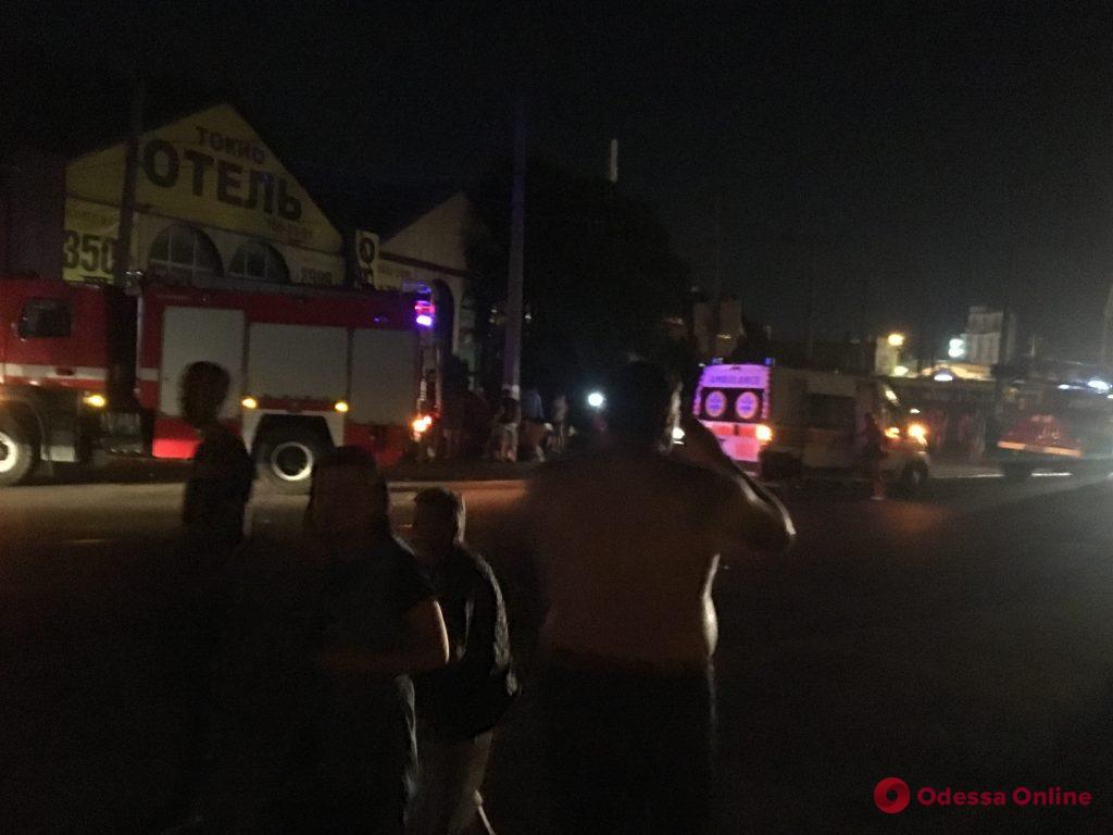 Пожар в отеле Токио Стар в Одессе